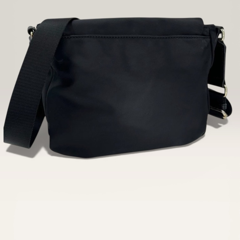 Karl Lagerfeld Black Cara Messenger Bag w/ Gold Details - Picture 3 of 7
